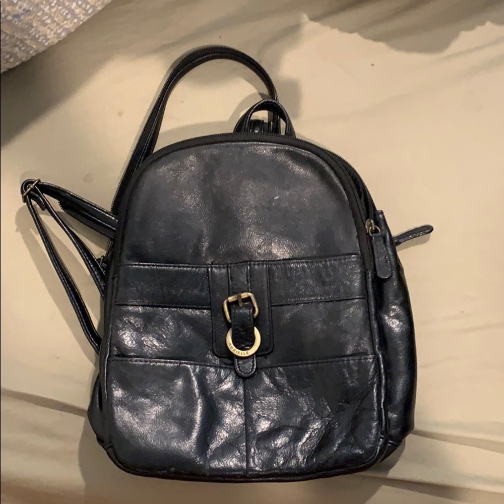 small black backpack